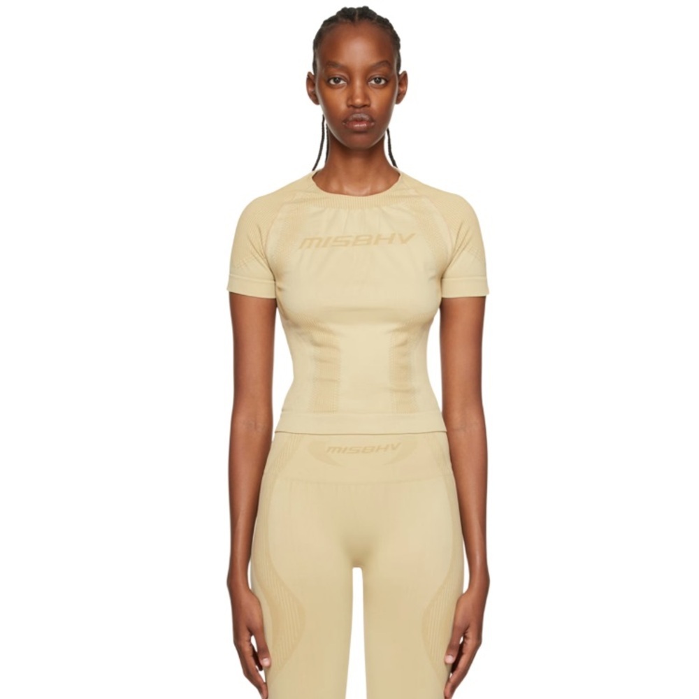 MISBHV- SPORT- Beige Crewneck Sport Top- SIZE XS/S💪🏻✨